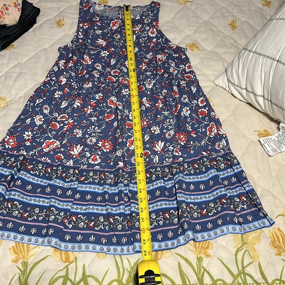 Old Navy Floral Sleeveless Blue Dress - Picture 8 of 9